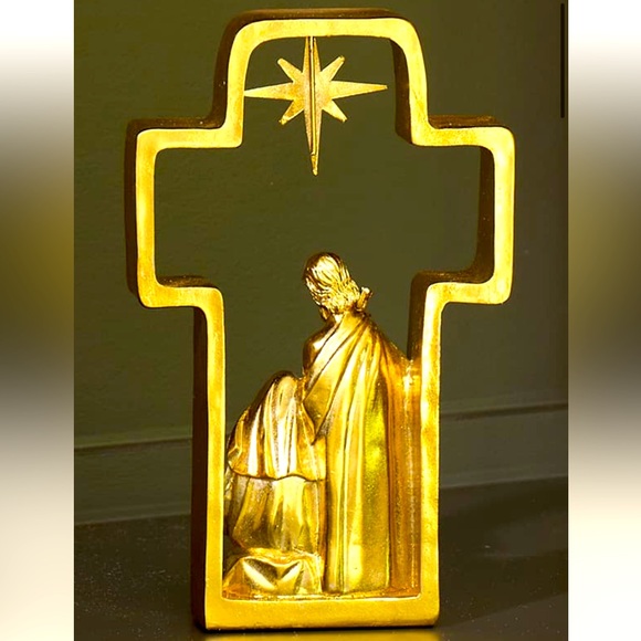 Nativity Scene Cross~ Cracker Barrel- NEW IN BOX - Picture 3 of 5